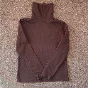St. John’s Bay Medium Petite brown turtleneck.